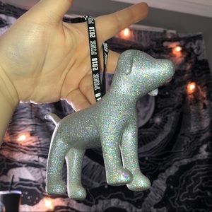 VS PINK Dog Ornament
